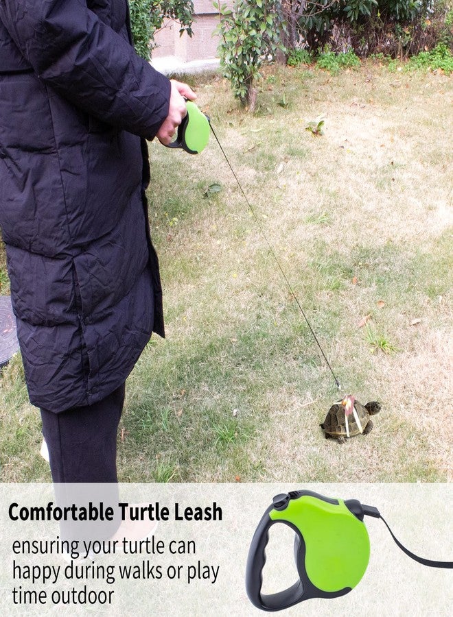 OOXYG Retractable Turtle Leash with Handle, Tortoise Leash and Harness Set Adjustable, Outdoor Walking Training Harness Strap for Turtle/Tortoise, Tortoise Toys, Accessories for Tortoises - Image 3